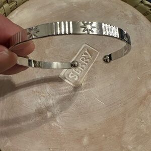 Silver Starry Cuff Bracelet